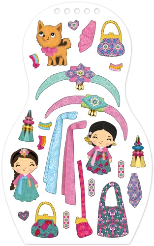 Frigobloc Minimiki Minji en Corée du Sud carnet créatif stickers