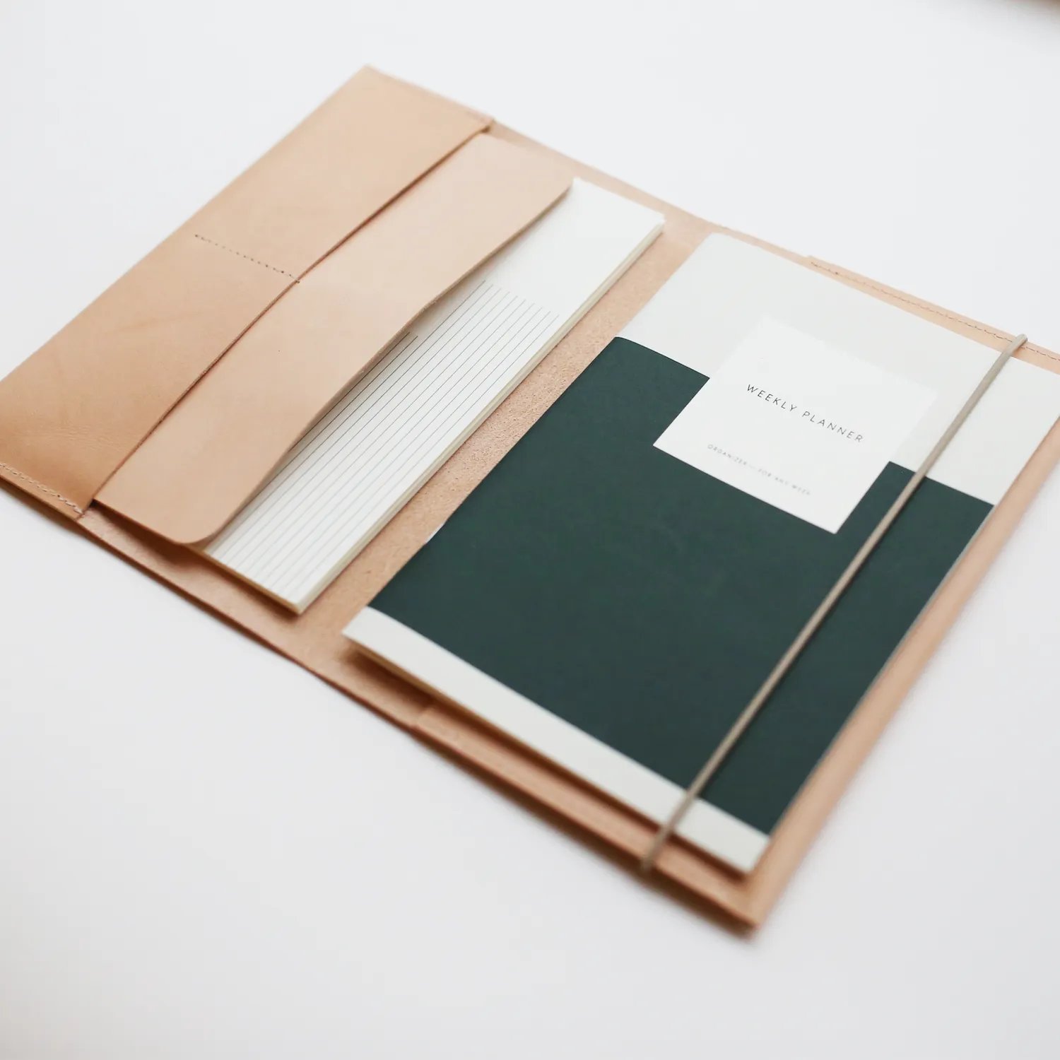 Kartotek Leather Case A5 pochette cuir naturel