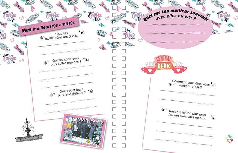 Frigobloc Friends Mon journal secret journal intime à cadenas