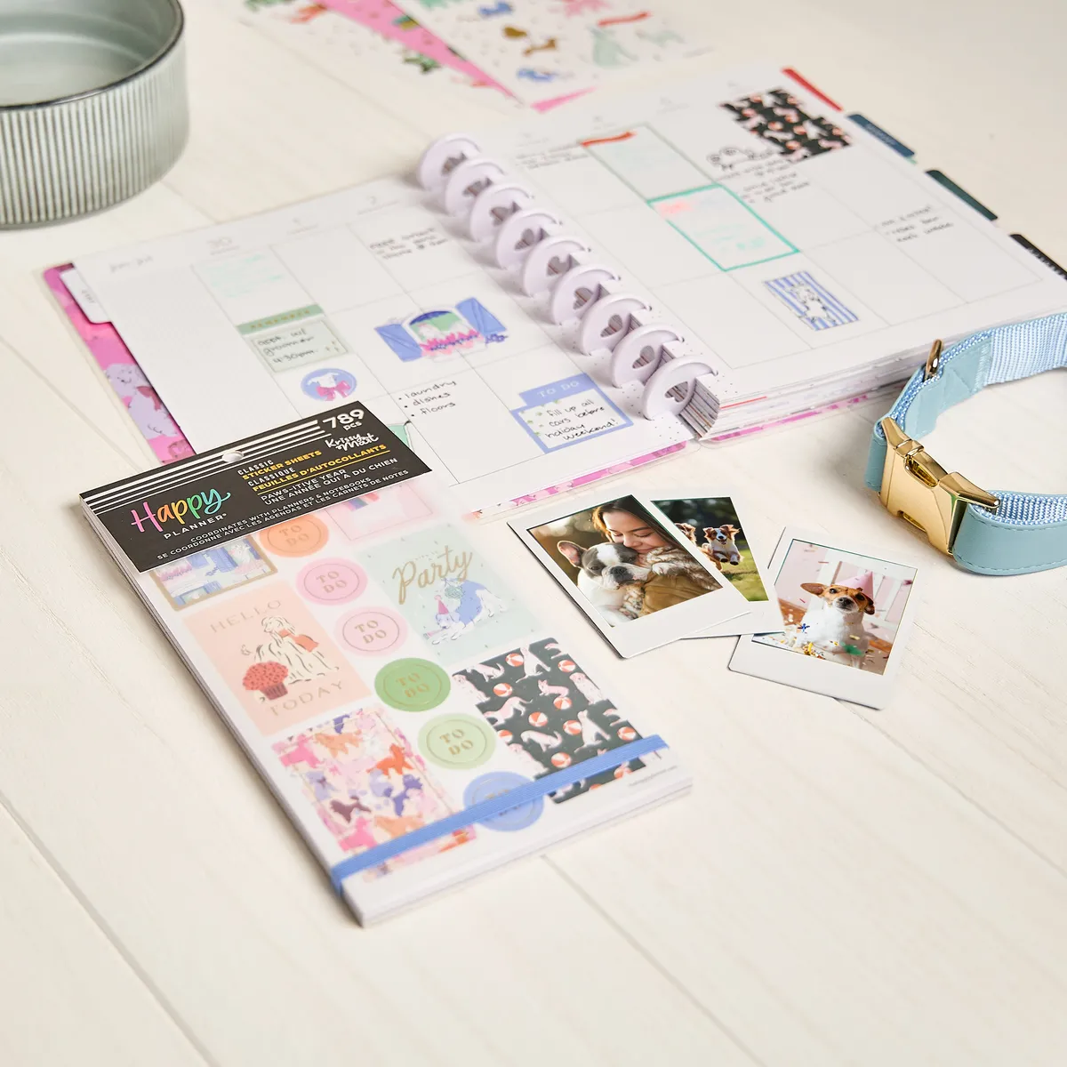 Happy Planner Pawsitive Dogs stickers 30 feuilles chiens