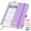 Poprun WH145D bullet journal pointillé violet spirale