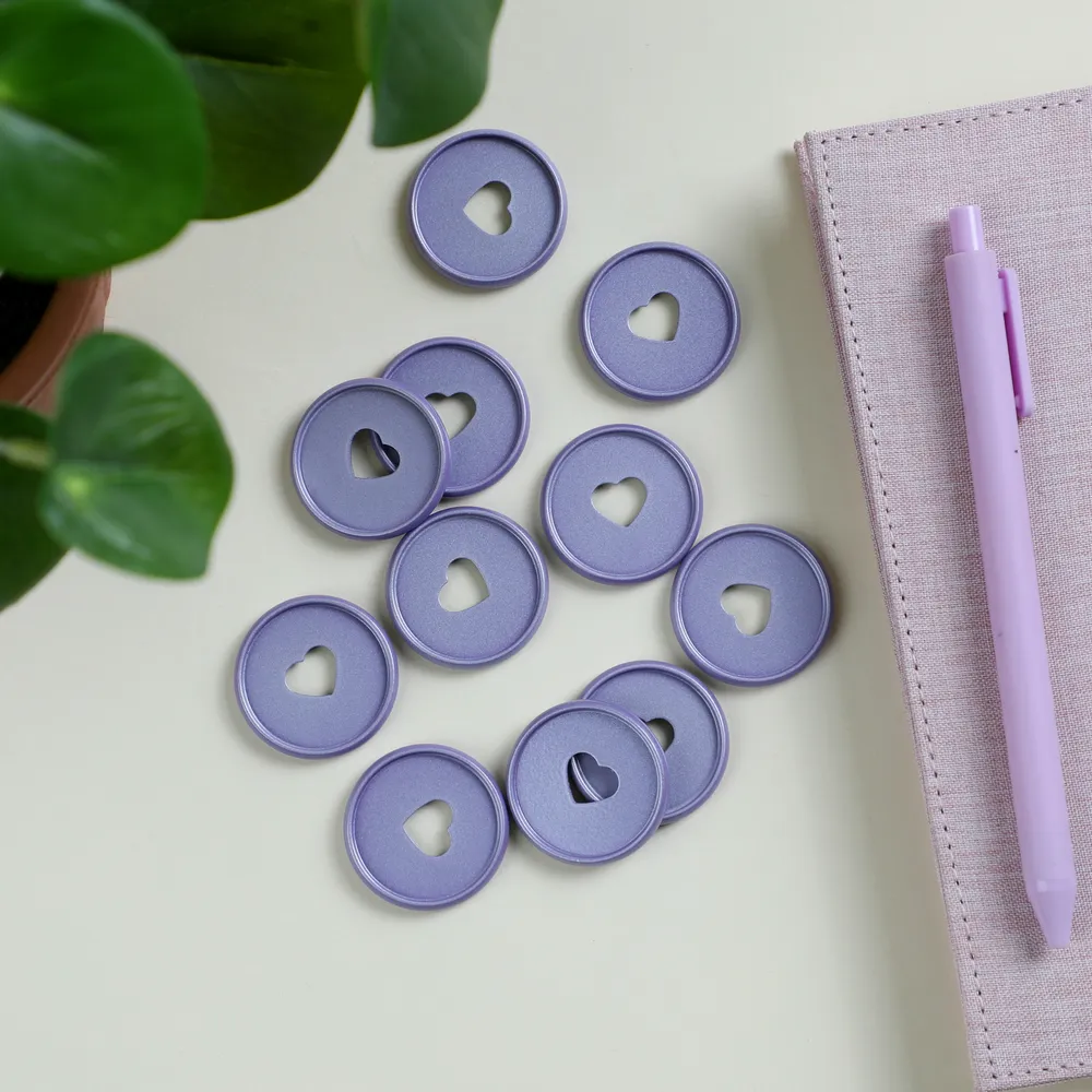 Happy Planner Pearl Powder Wisteria disques métal Medium