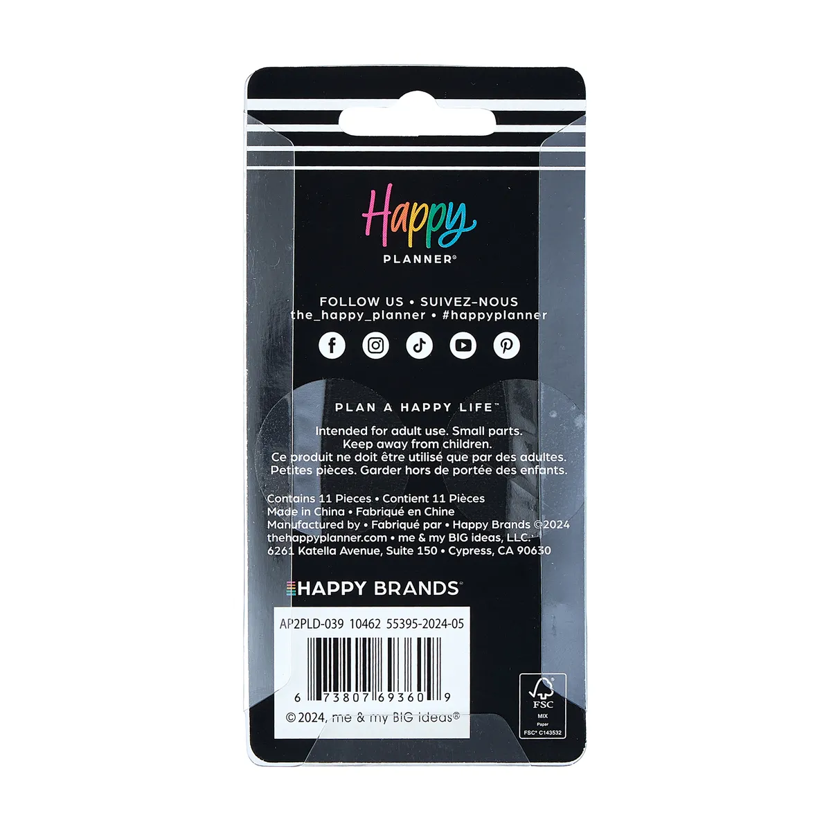 Happy Planner Holographic Medium set 11 disques holographiques