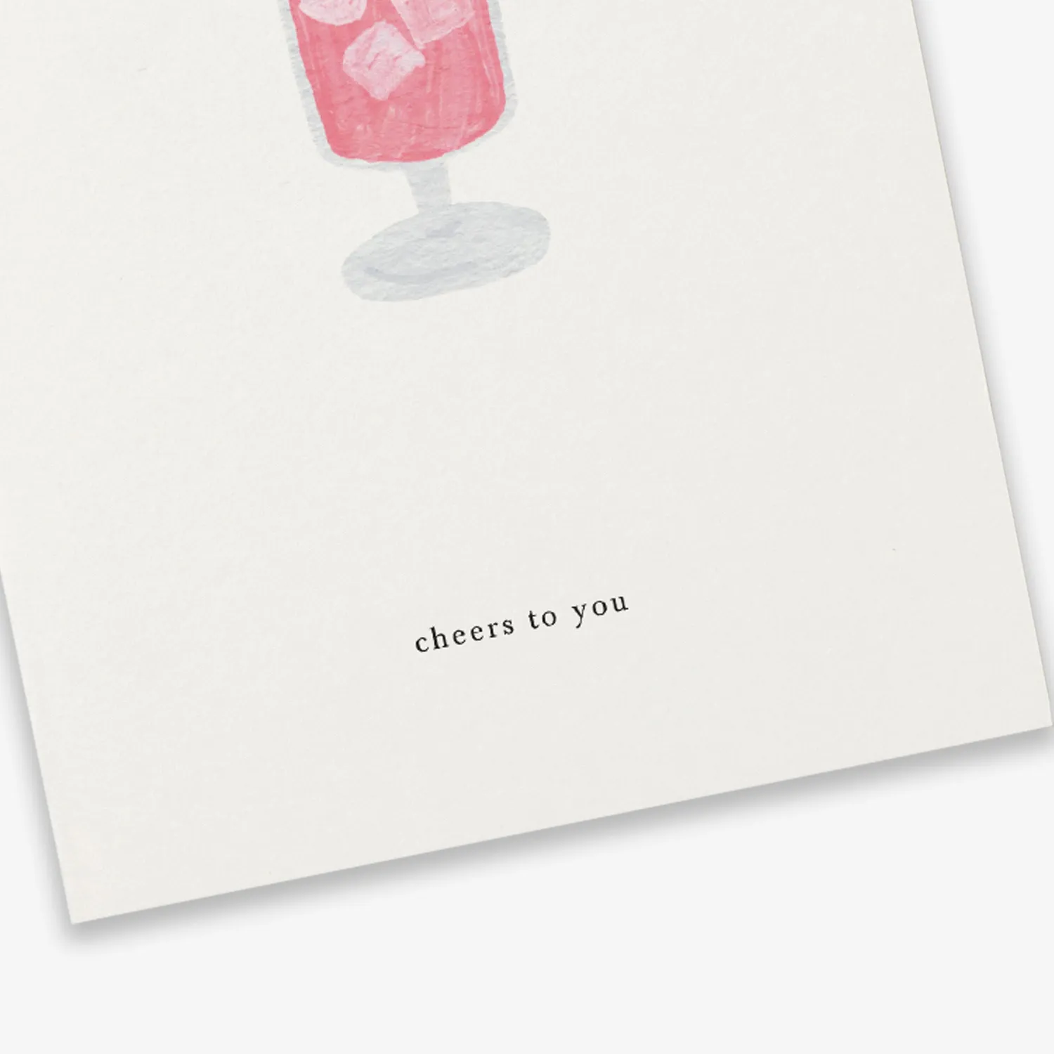 Kartotek Greeting Card Cocktail carte cheers to you