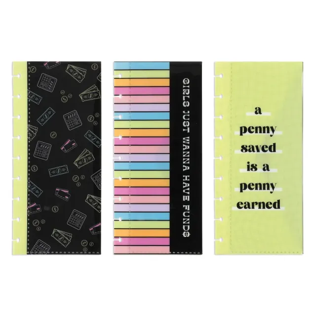 Happy Planner Bright Budget enveloppes Classic x3 budget