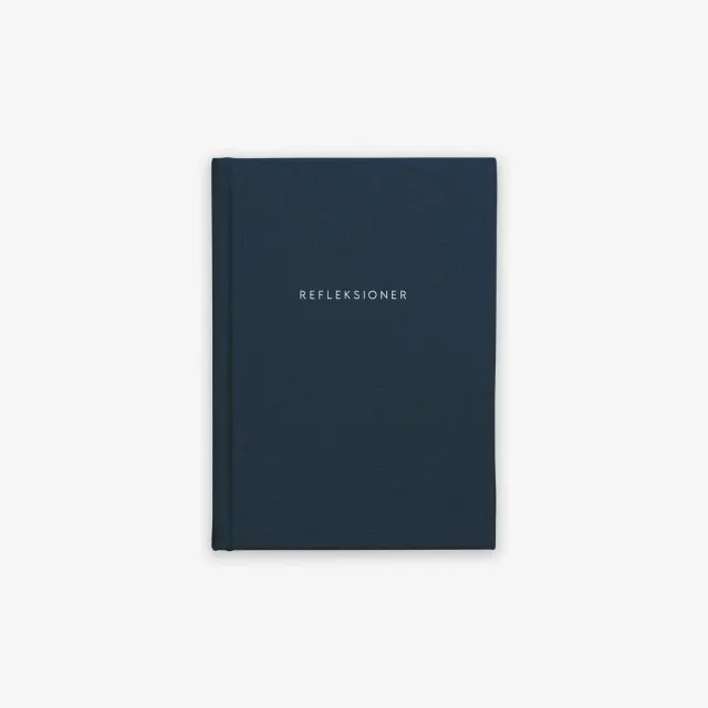 Kartotek Refleksionsdagbog journal guidé danois bleu nuit