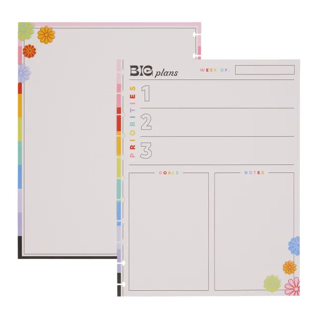 Happy Planner Happy Outlines papier recharge Big dashboard 40 dot grid