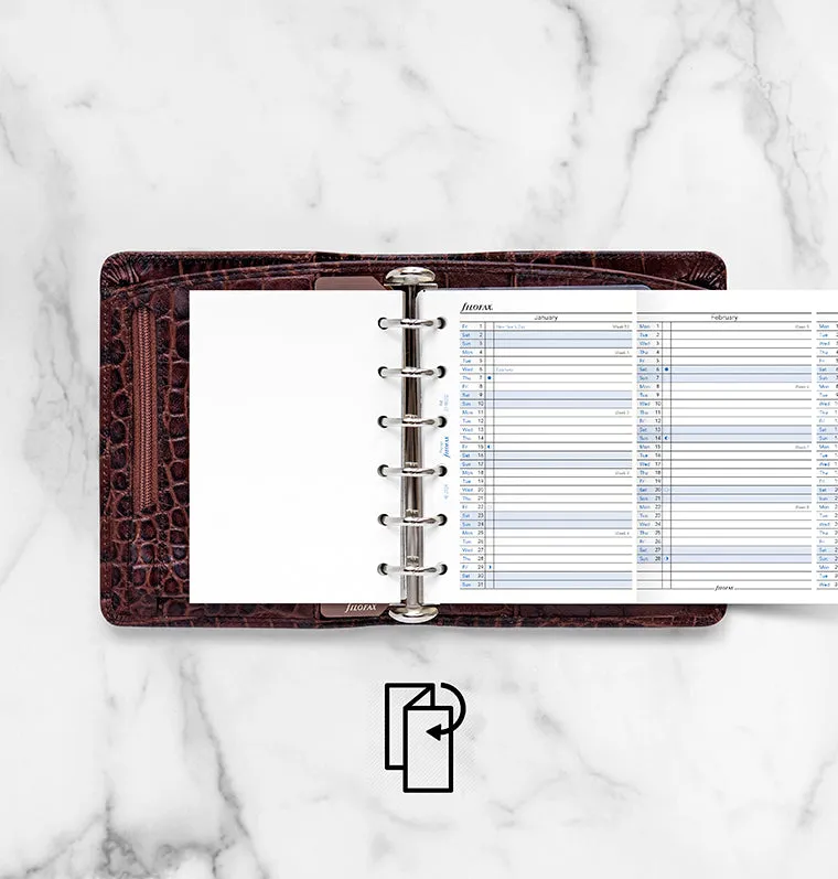Filofax Classic recharge agenda vertical 2027 pocket