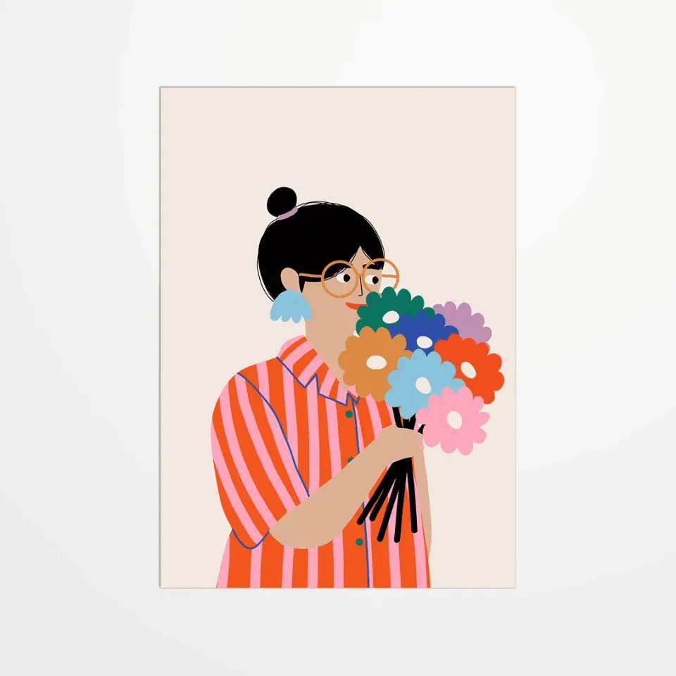 My365 Jennifer Bouron carte postale Fleurs