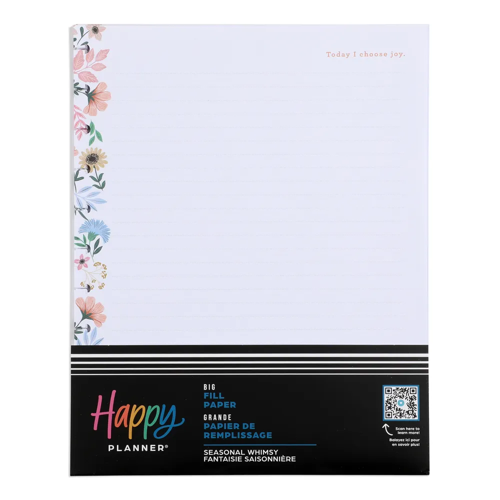 Happy Planner Seasonal Whimsy papier Big 40 feuilles pointillé