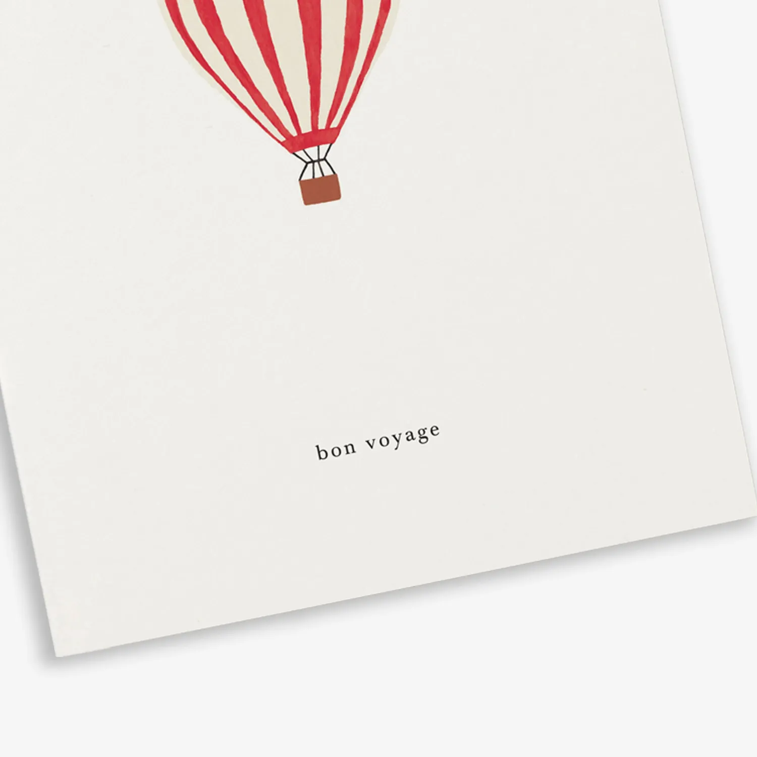 Kartotek Hot Air Balloon carte de vœux bon voyage