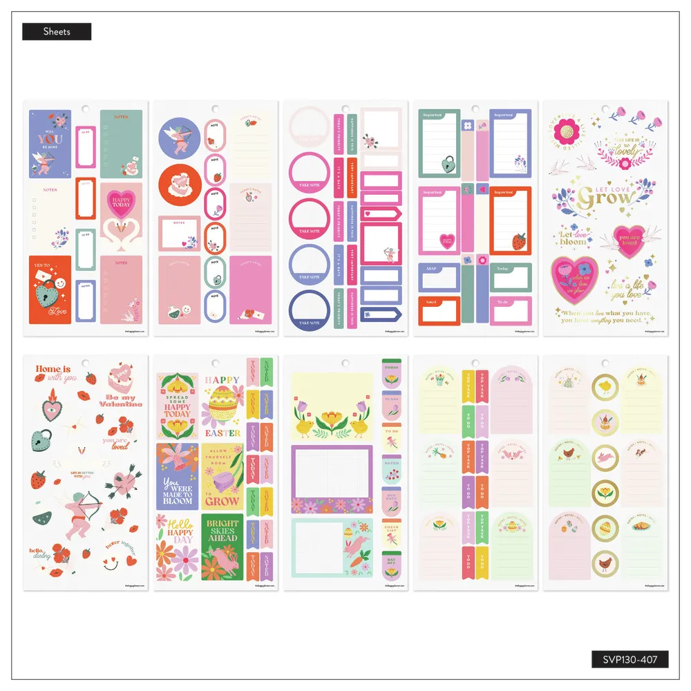 Happy Planner Tania Garcia Seasonal stickers Classic 470 pièces