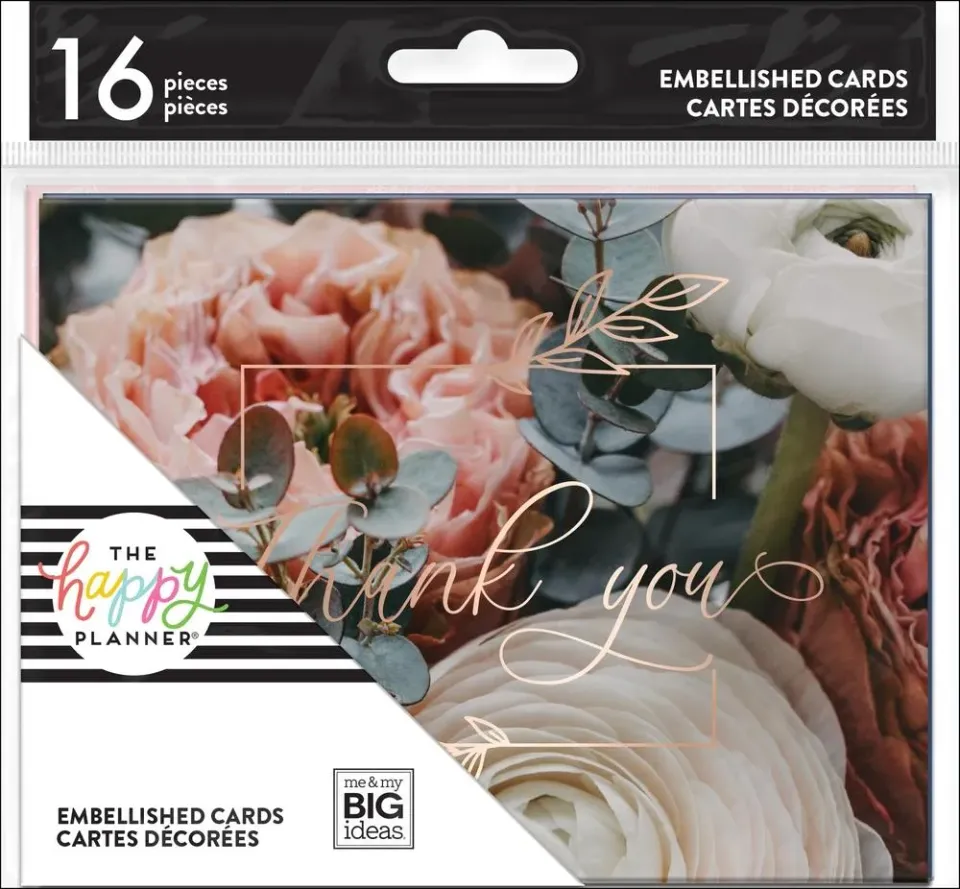 Happy Planner Wedding Party cartes remerciement mariage x16
