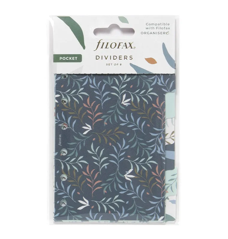 Filofax Botanical intercalaires Pocket motifs 4 pieces