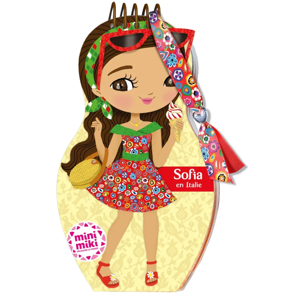 Frigobloc Minimiki Sofia en Italie carnet créatif stickers