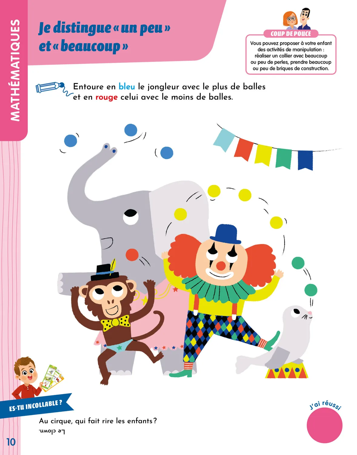 Frigobloc Les Incollables cahier petite section 120 autocollants
