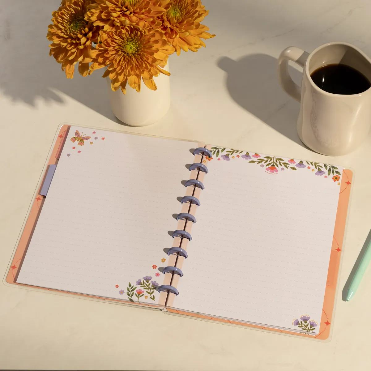 Happy Planner Golden Meadow carnet pointillé Classic 60 feuilles