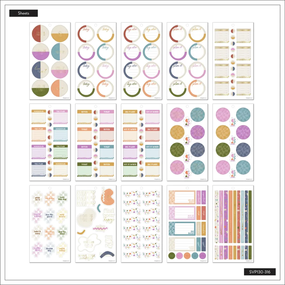 Happy Planner Canyon Modern Value Pack stickers 377 mats