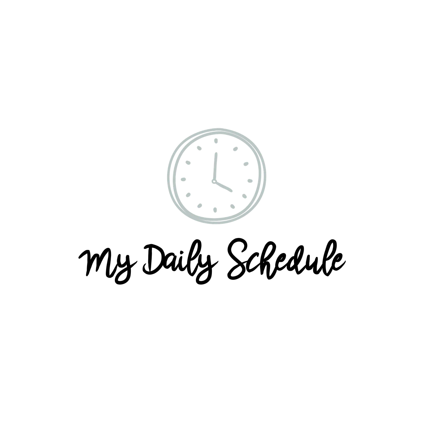 Les Belles Combines Mon horaire du jour fiche routine française