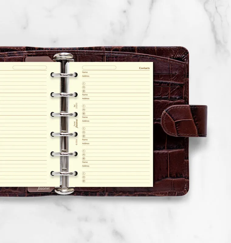 Filofax Classic repertoire creme Pocket 20 feuilles