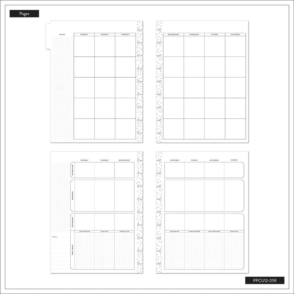 Happy Planner New Aura Classic agenda bien-être 12 mois