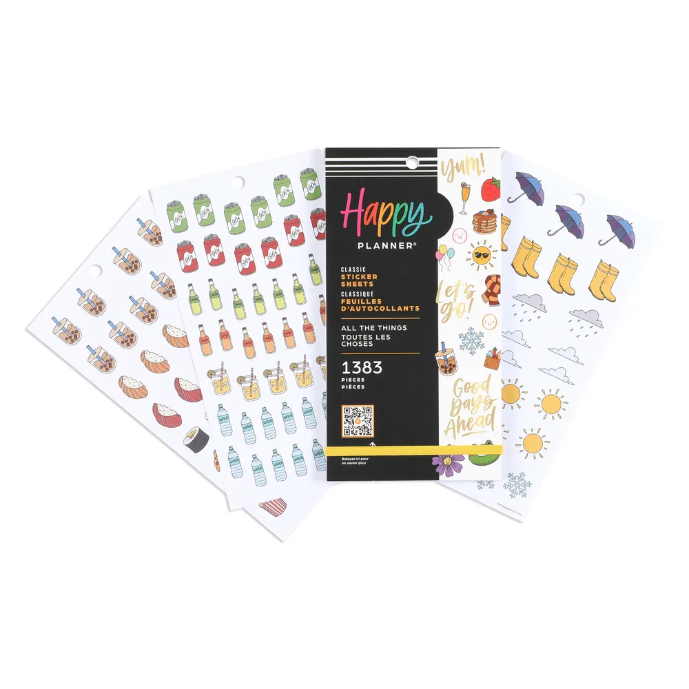 Happy Planner All the Things stickers Classic 1383 icônes