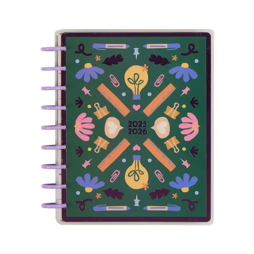 Happy Planner Heart Work planner professeur Classic 12 mois 2025-26