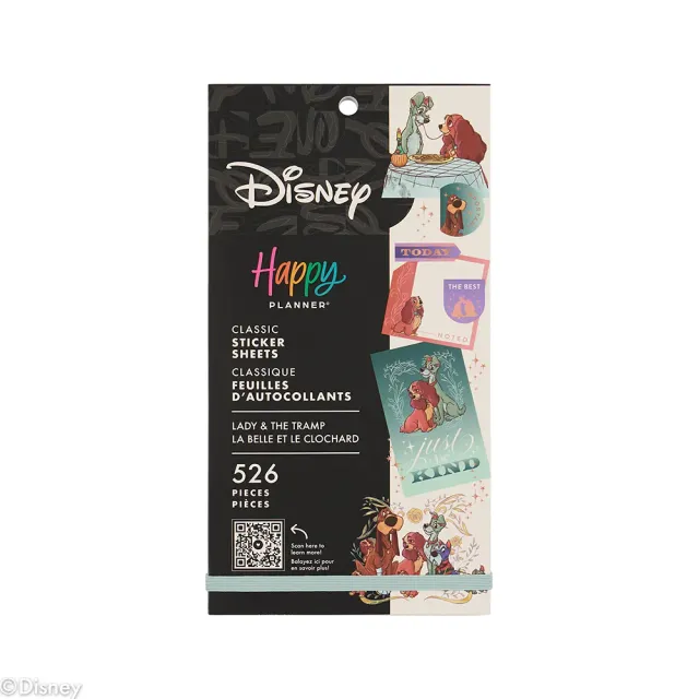 Happy Planner La Belle et Clochard stickers 526 autocollants