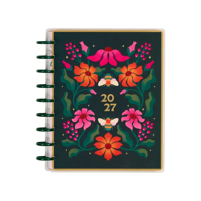 Happy Planner Hive & Bloom agenda Classic 12 mois 2027 vertical