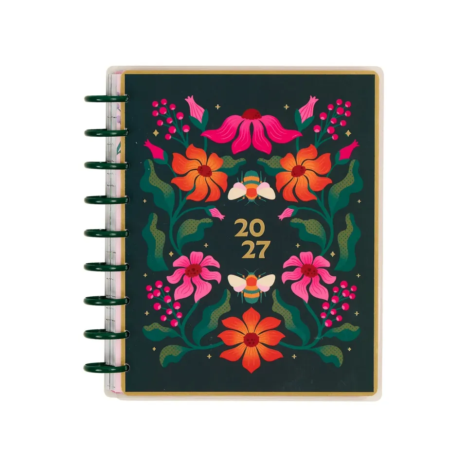 Happy Planner Hive & Bloom agenda Classic 12 mois 2027 vertical
