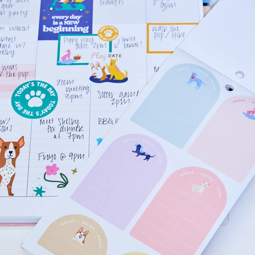 Happy Planner Playful Pups Big stickers chien 371 pièces
