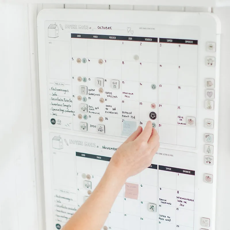 Les Belles Combines Mini Magnets aimants 132 pictogrammes famille