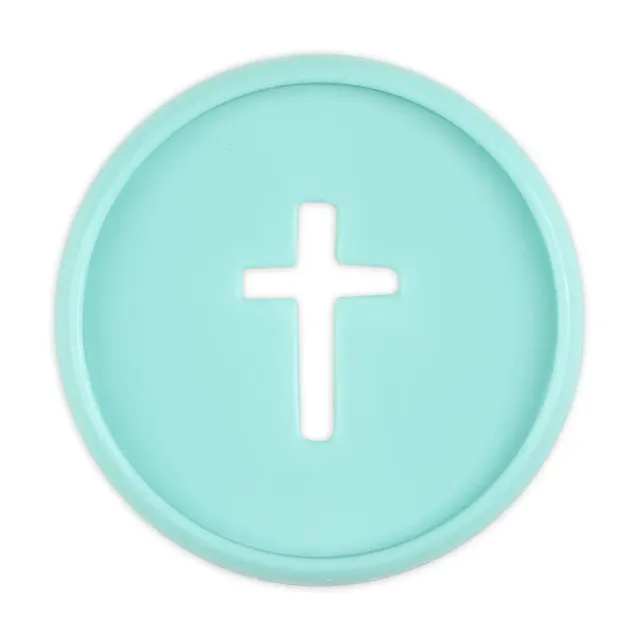 Happy Planner Cross Cutout disques teal medium 11 pièces