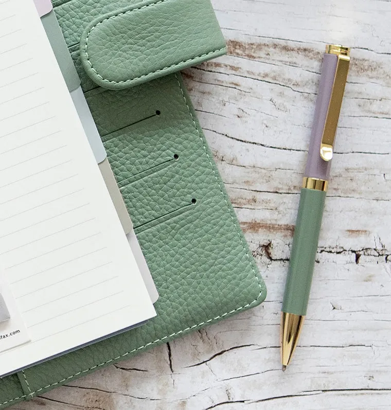 Filofax Norfolk stylo bille métal noir rechargeable