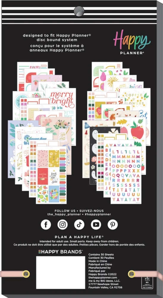Happy Planner Seasonal Whimsy stickers value pack 769