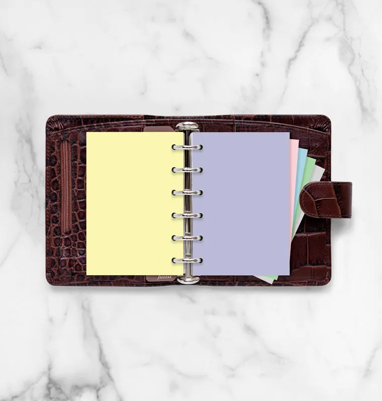 Filofax Pastels recharge papier uni pocket neutre