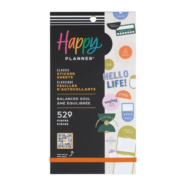 Happy Planner Balanced Soul livre stickers bien-être