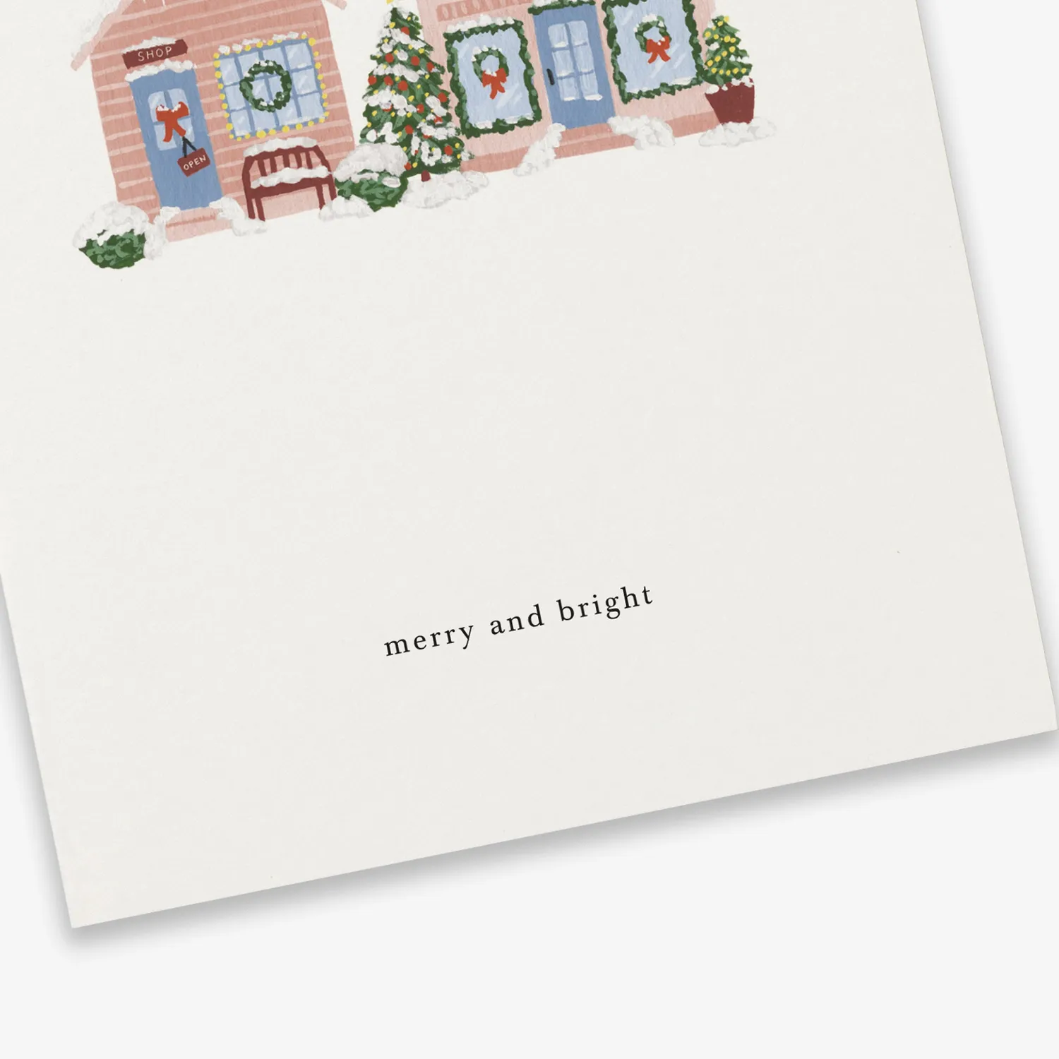 Kartotek December Street carte de Noël Merry and Bright