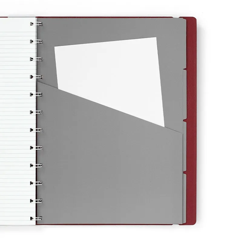 Filofax Contemporary Notebook carnet A4 Bordeaux rechargeable