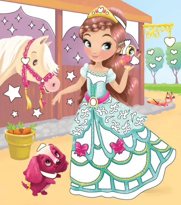Frigobloc Mon atelier paillettes Princesses coffret créatif