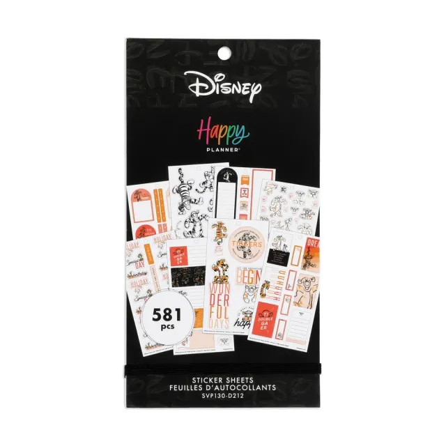 Happy Planner Winnie the Pooh autocollants 581 motifs Tigrou