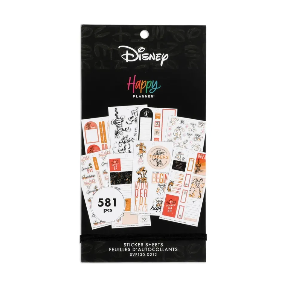 Happy Planner Winnie the Pooh autocollants 581 motifs Tigrou