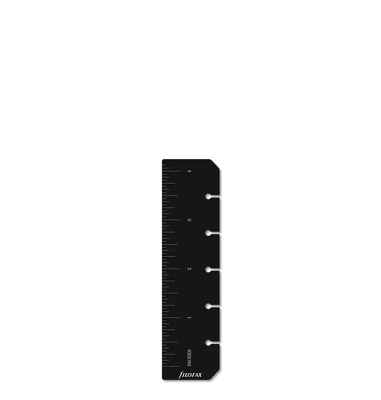 Filofax Mini marque-page règle noir