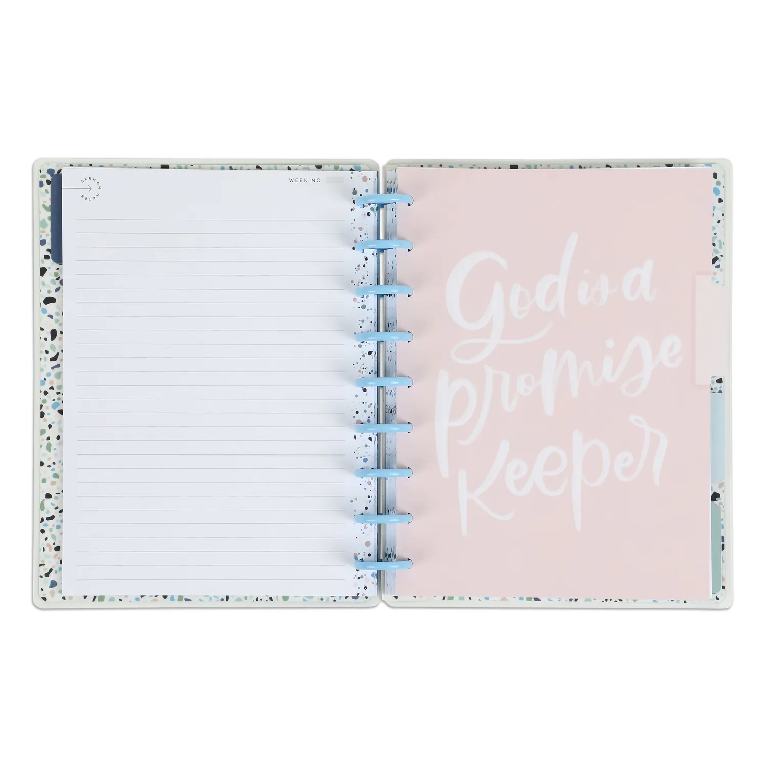 Happy Planner Faith Over Fear journal guidé classic à disques