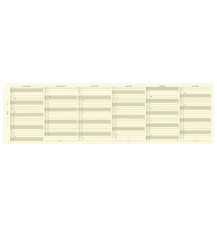 Filofax Classic planner vertical Pocket 2027 crème anglais