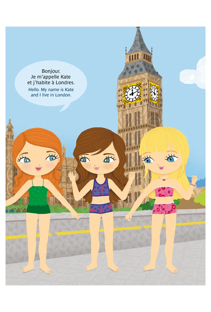 Frigobloc Minimiki Habille Kate au Royaume-Uni livre stickers 300 stickers