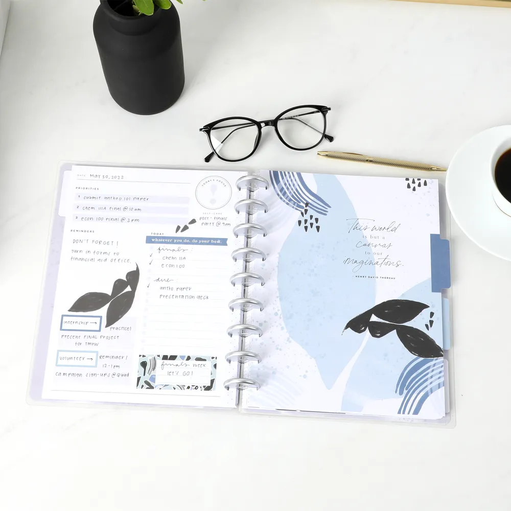 Happy Planner Funky Abstracts agenda journalier non daté 4 mois