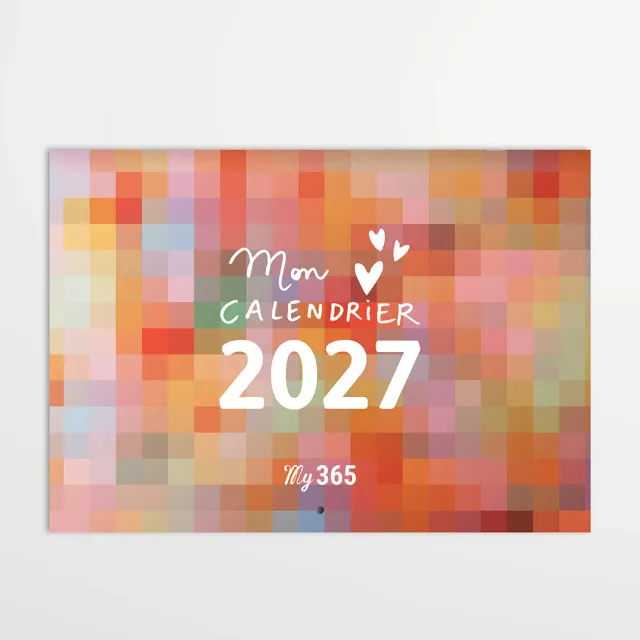 My365 mon calendrier 2027 mural A4 mois par mois