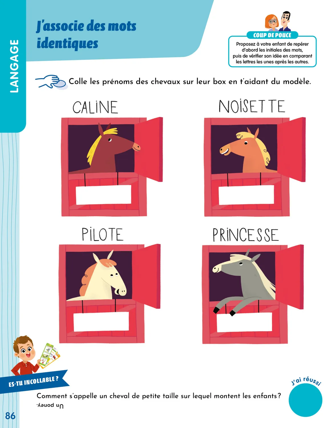 Frigobloc Les Incollables cahier petite section 120 autocollants