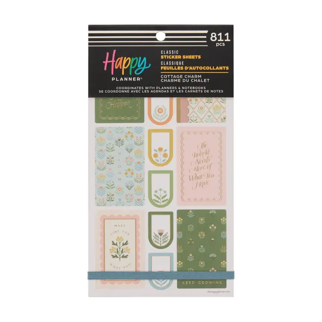 Happy Planner Cottage Charm Classic stickers 811 cosy